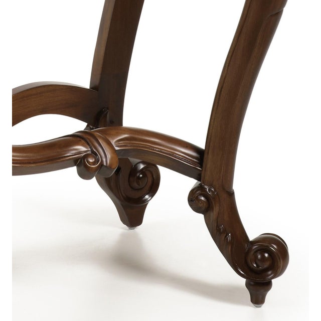 20th Carved Mahogany Baroque Style Console Table For Sale - Image 10 of 18