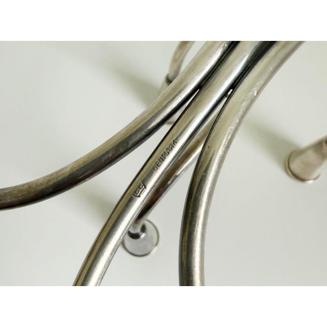 Silver 1940s Silver Plate Candle Holders by Carl Christensen, Denmark - A Pair For Sale - Image 8 of 10