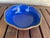 1960s Mid Century Chinese Red Cinnabar Lacquerware & Brass Rim Scallup Landscape Bowl For Sale - Image 5 of 6
