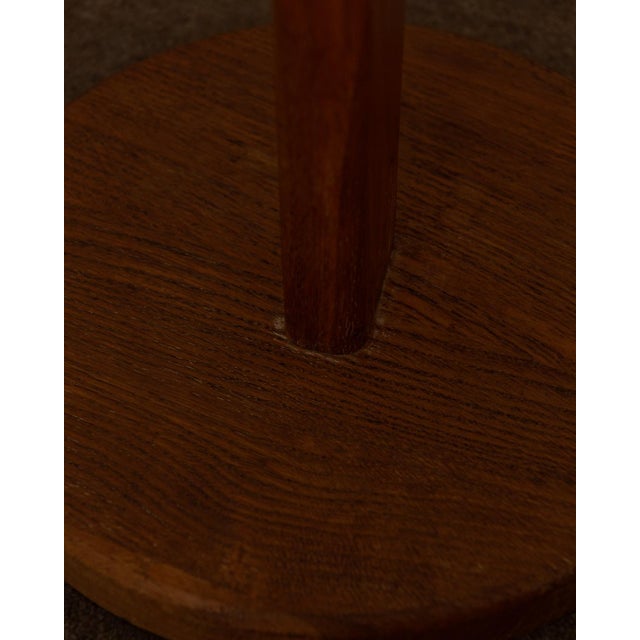 Beige Vintage Dutch Wooden Floor Lamp with Fabric Shade from Bony Design, 1970s-1980s For Sale - Image 8 of 9