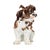 Expressive, one-piece, Meissen porcelain lapdog, 19th century. with a lively and mobile plastic, crouched on its hind...