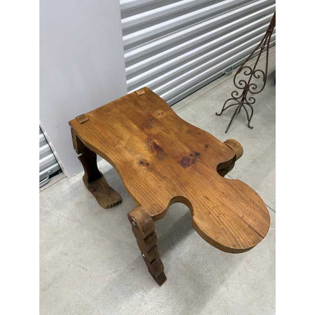 Mid 20th Century Life Size Articulating Wood Man; Folk Art Wood Sculpture For Sale - Image 4 of 12