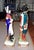 Traditional Napoleonic Polychrome Porcelain Statuettes, 1800s, Set of 2 For Sale - Image 3 of 6