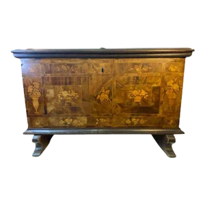 19th Century Italian Inlaid Scenic Chest