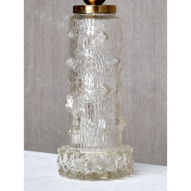 Mid-Century Modern Table Lamp in Glass and Silk by Henrik Blomqvist for Stilarmatur Tranås, Sweden, 1960s For Sale - Image 3 of 11
