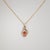 Metal 1.2Ct Padparadscha Sapphire Pendant With Earth-Mined Diamonds: Solid 14k Gold For Sale - Image 7 of 7