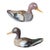 Antique Hand Painted Wooden Duck Decoys Made in Spain - A Pair For Sale
