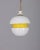 Mid-Century Modern Vintage White and Yellow Glass Pendant, Italy, 1970s For Sale - Image 3 of 8