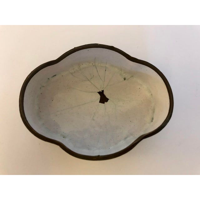 Antique Chinese Canton Enamel Box For Sale - Image 4 of 6