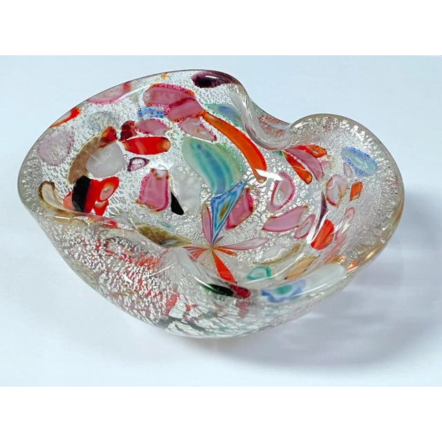 1960s Vintage Murano Art Glass Decorative Bowl | Chairish
