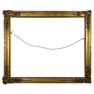 Large Antique Gilt Wooden Frame For Sale