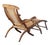 Early 20th Century French Cruise Liner Deck of Lounge Chair of Teak and Cane For Sale - Image 5 of 14