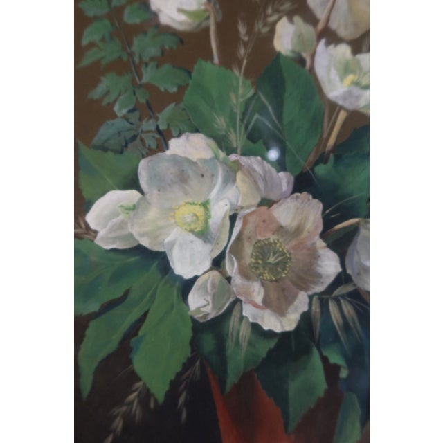 P.Allier, Hellebore Bouquet, 1880, Gouache, Framed For Sale - Image 8 of 13