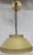 1950s Vintage Farmhouse Cottage Core Yellow Gold Tole French Filagree Metal Hanging Ceiling Kitchen Light For Sale - Image 5 of 11