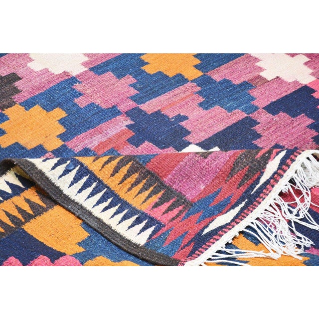 Vintage Afghan Tribal Hand Knotted Wool Rug, 5'5x9'9 For Sale In New York - Image 6 of 6