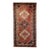 Vintage Persian Shiraz Tribal Area Rug, Hand-Knotted Wool, Geometric Pattern, Rust-Red & Navy, 5x10 For Sale