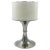 Metal Silver Metal Table Lamp with White Acrylic Shade, Italy, 1970s For Sale - Image 7 of 7