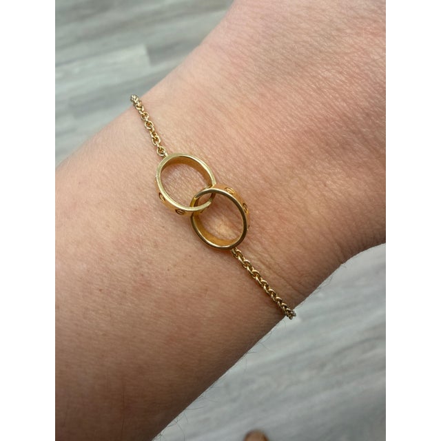 Cartier Cartier Interlocking Love Bracelet 18k Yellow Gold For Sale - Image 4 of 4
