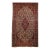Early 20th Century Persian Kashan Area Rug, Handwoven Floral Design, Ivory & Blue, 4’ X 7’ For Sale