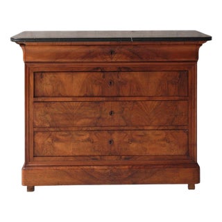 19th Century French Louis Phillipe Walnut Commode For Sale