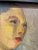 French Circa 1940s French Expressionist Portrait Painting of a Woman, Framed For Sale - Image 3 of 7