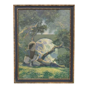 Early 20th Century Maxfield Parrish Arts & Crafts Framed 'The Prince' Original Print