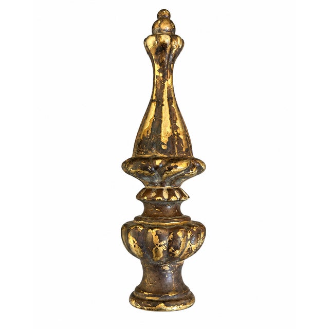 Traditional Vintage Solid Brass Finial From France, Small Decorative Architectural Accent For Sale - Image 3 of 5
