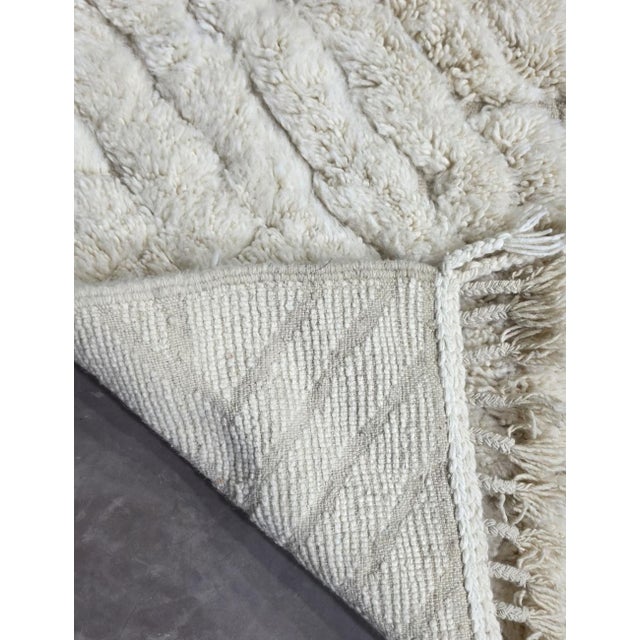 White Moroccan Runner Rug - 6.3 X 2.3 Ft For Sale - Image 4 of 8