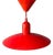 Small Vintage Space Age Red Metal Pendant Lamp For Sale