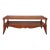 1940s English Regency Style Tooled Leather Inset Mahogany Two-Tier Coffee Table For Sale