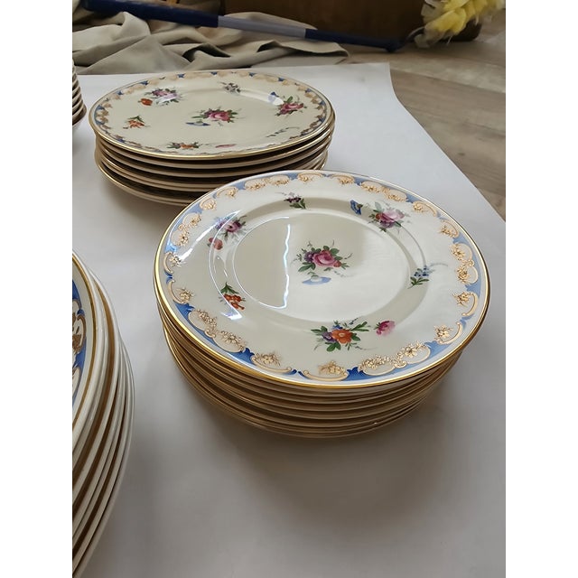 Ivory Set of Fine American Made Porcelain Dinnerware For Sale - Image 8 of 9