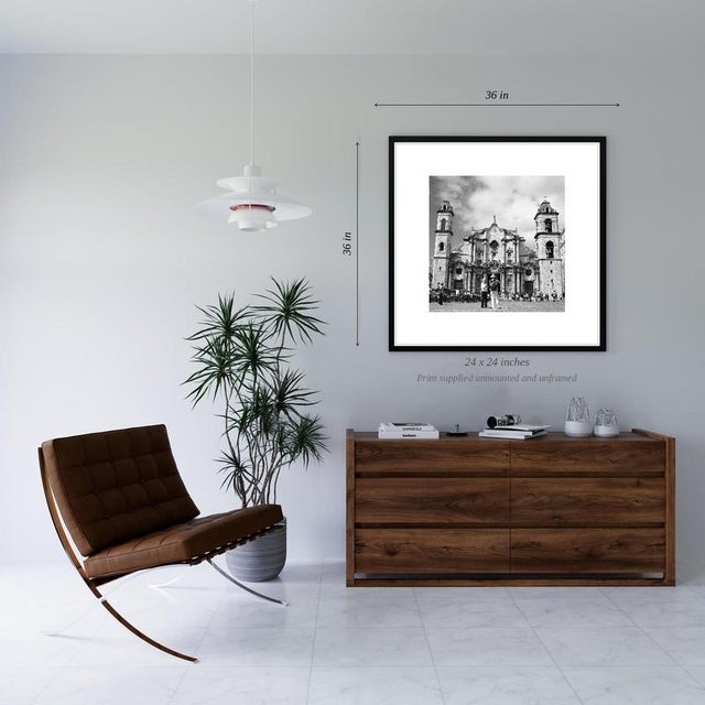 Contemporary Paul Cooklin, Tourists, Cathedral, Havana, Cuba, Art, Edition of 50 For Sale - Image 3 of 5