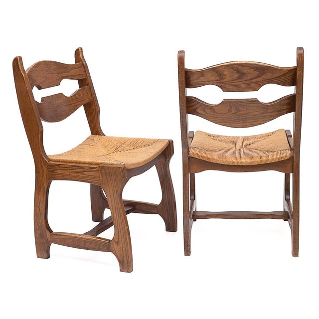 Chairs by Guillerme and Chambron, 1950s, Set of 6 For Sale - Image 6 of 10