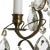 Classic Baroque Antique Brass Wall Sconce With Almond Crystals For Sale - Image 4 of 5