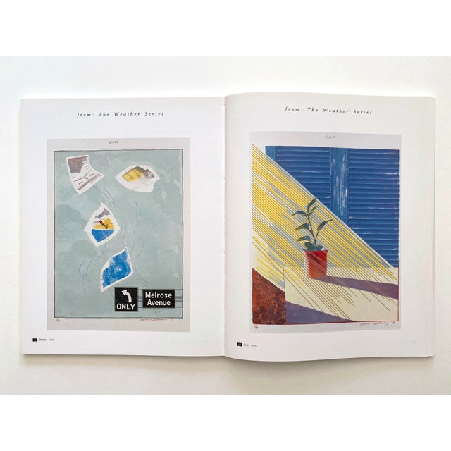 David Hockney " Etchings and Lithographs " Vintage 1988 First Edition Lithograph Print Pop Art Book For Sale - Image 12 of 12