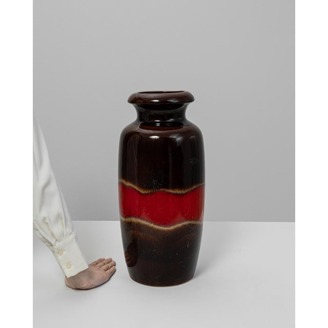 Ceramic 20th Century German 'W. Germany' Ceramic Vase For Sale - Image 7 of 18