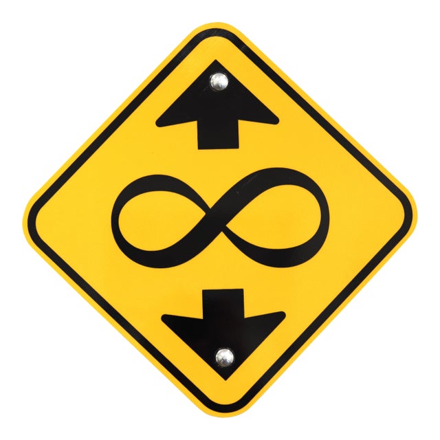Infinite Clearance II - Contemporary Pop Art Street Sign Sculpture by Scott Froschauer For Sale