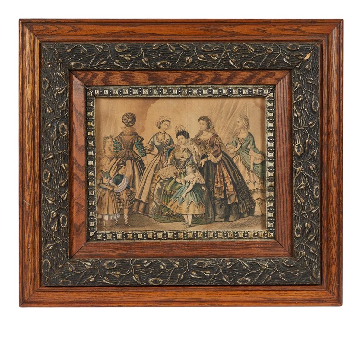 Late 19th Century Carved Oak Frame Chairish