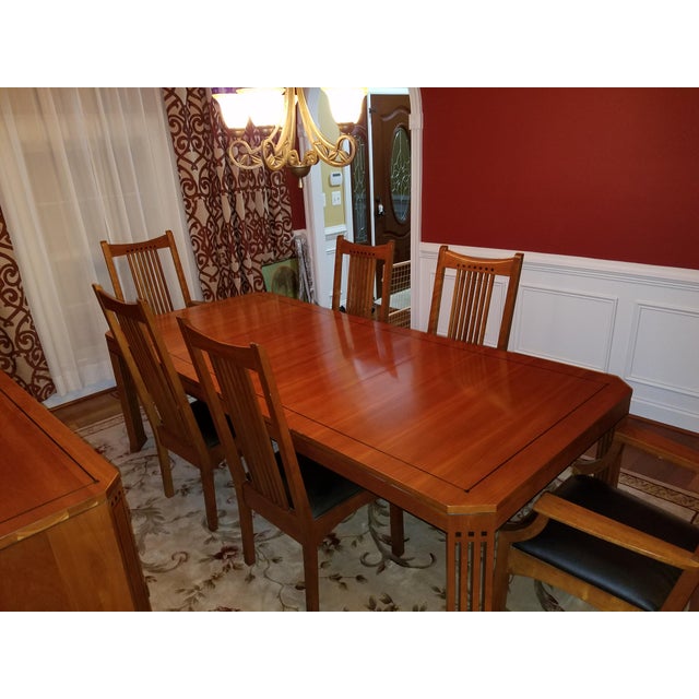 Stickley 21st Century Collection Dining Table Set With 6 Chairs Chairish