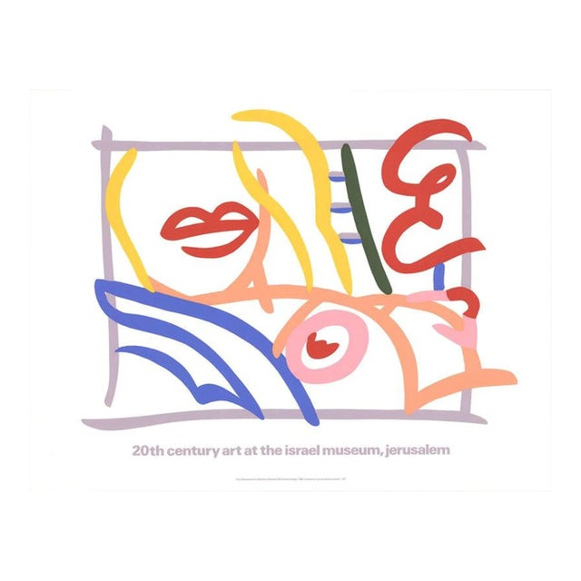 1986 Tom Wesselmann 'Bedroom Blonde with Green Drape' Pop Art Multicolor,White,Yellow,Red,Blue Israel Serigraph For Sale