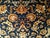 Antique Persian Tabriz Rug, Hand-Knotted Wool & Silk, Allover Floral Pattern, Navy & Tan, 6x10 For Sale - Image 10 of 13