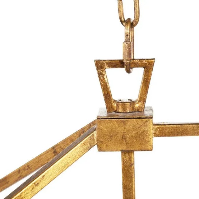 Hollywood Regency Adler Large Rectangular Chandelier For Sale - Image 3 of 6