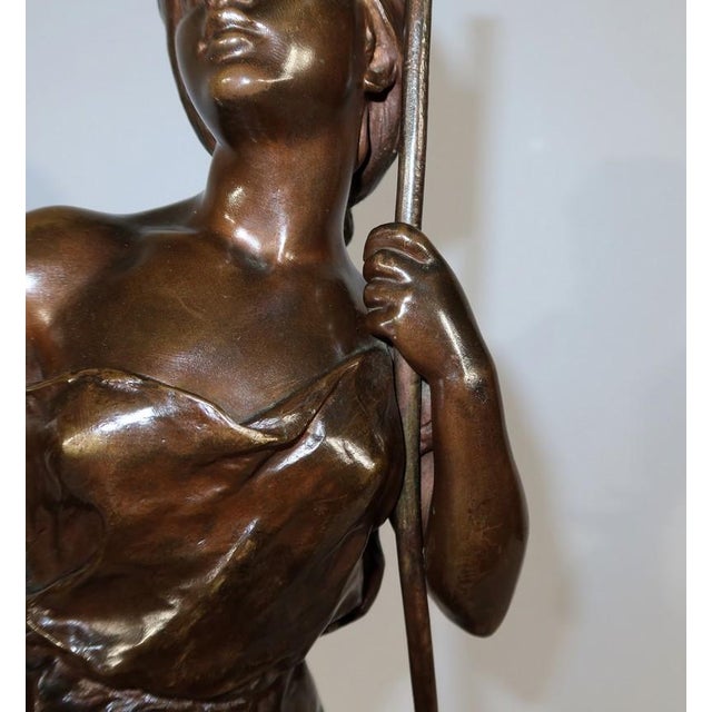 H. Moreau, Jeune Paysanne, Late 1800s, Bronze For Sale - Image 9 of 18