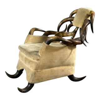 Exceptional 19th Century Horn Lounge Chair For Sale