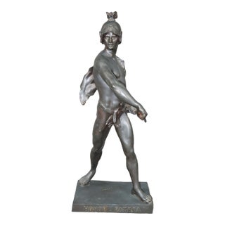 Fine French Bronze Statue "Homor Patria" After Emile Louis Picault For Sale