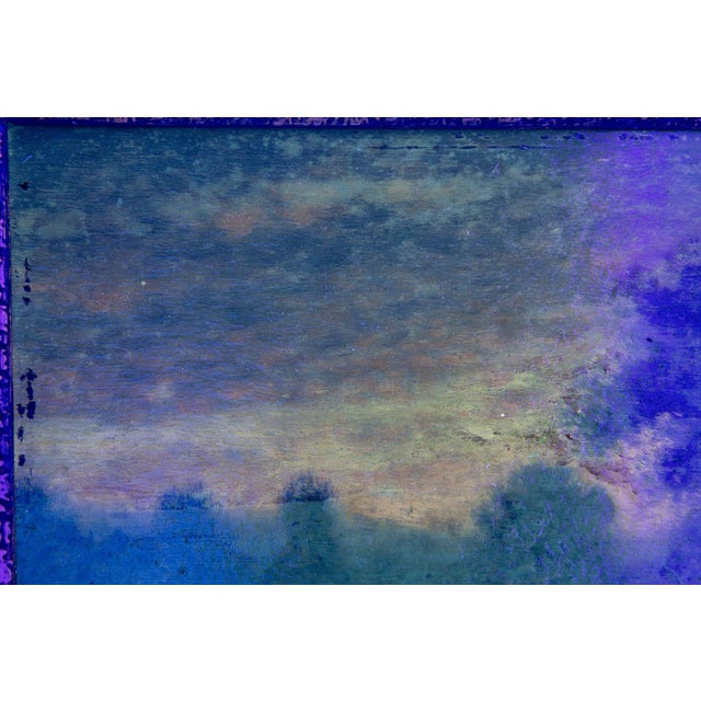 American Antique Oil Painting of Evening Landscape by George W. Drew For Sale - Image 10 of 18