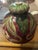 Small Art Nouveau Majolica Lampshade with Raised Floral Decoration, 1890s For Sale - Image 6 of 18