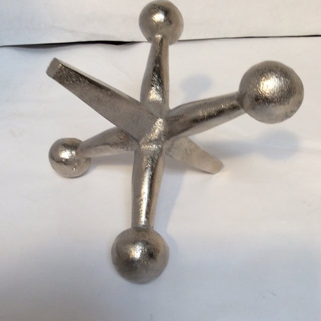 Large Silver Metal Jack Chairish