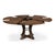 Not Yet Made - Made To Order Transitional Round Dining Table, Medium - Light Brown Oak With Hammered Iron Accents For Sale - Image 5 of 11