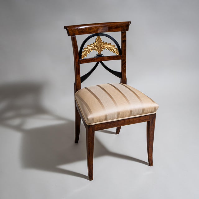 Brown Biedermeier Side Chair, Central Germany, 1835 For Sale - Image 8 of 8